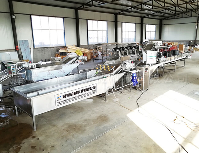 部隊食堂使用晨曦凈菜加工成套設備節省人工